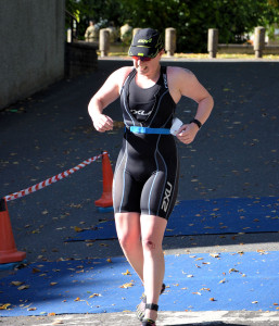 Huntly Sprint - crossing the line